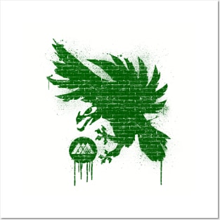 Warlock Graffiti - Green Posters and Art